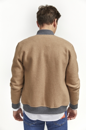 Sweater Zip 04 camel